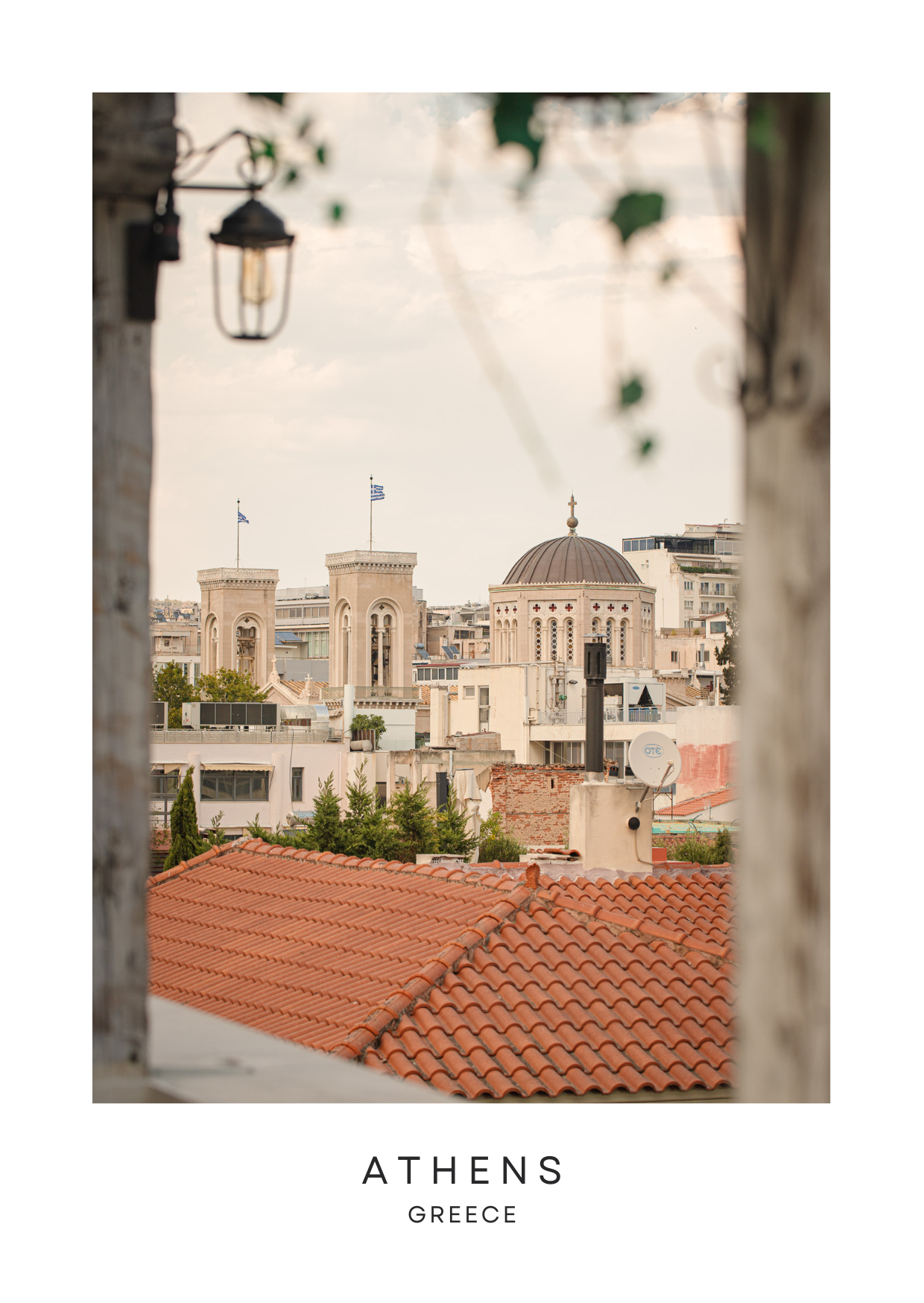 Set of 5 Athens Postcards