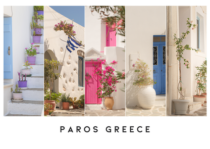 Set of 5 Paros Postcards